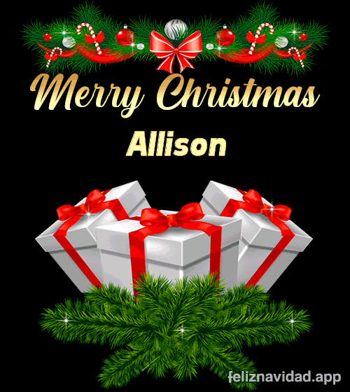 GIF Merry Christmas Allison