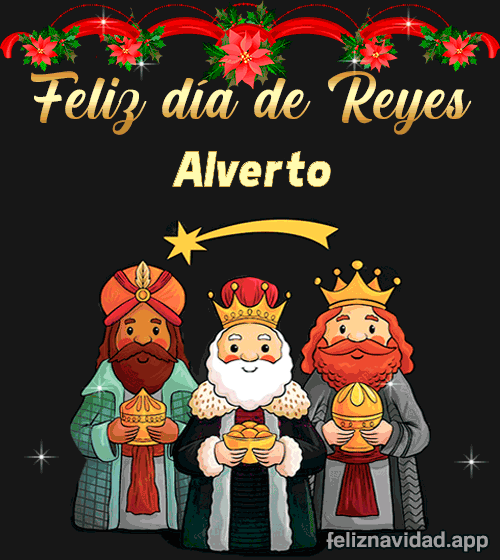 GIF Feliz día de Reyes Alverto