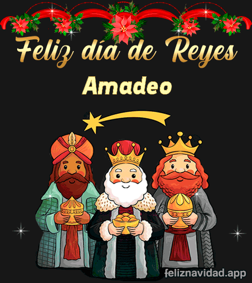 GIF Feliz día de Reyes Amadeo
