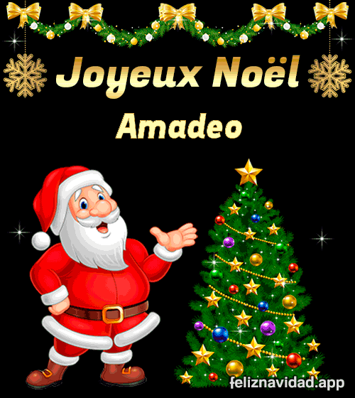 GIF Joyeux Noël Amadeo