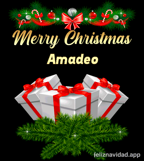 GIF Merry Christmas Amadeo