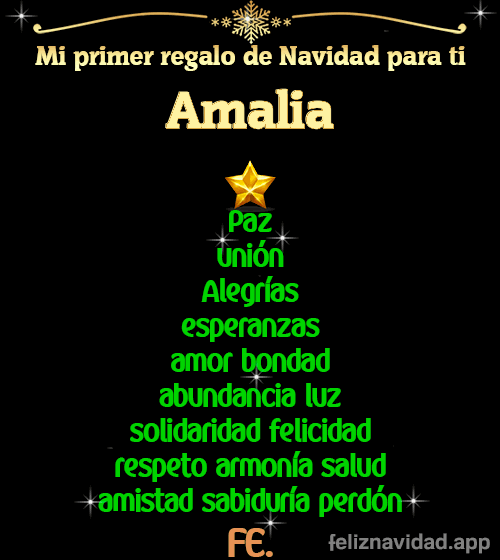 GIF Mi primer regalo de navidad para ti Amalia