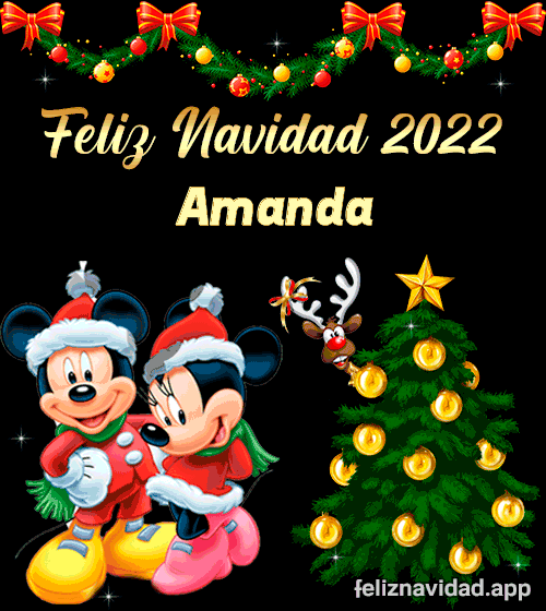 GIF Feliz Navidad 2022 Amanda