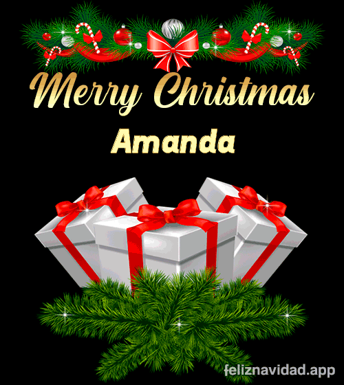 GIF Merry Christmas Amanda