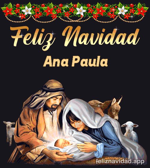 GIF Feliz Navidad Ana Paula