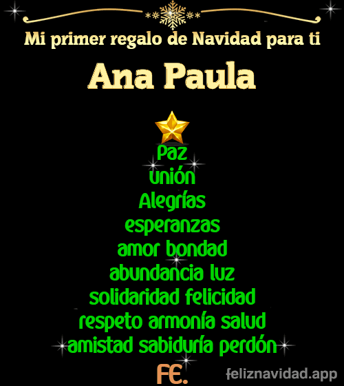 GIF Mi primer regalo de navidad para ti Ana Paula