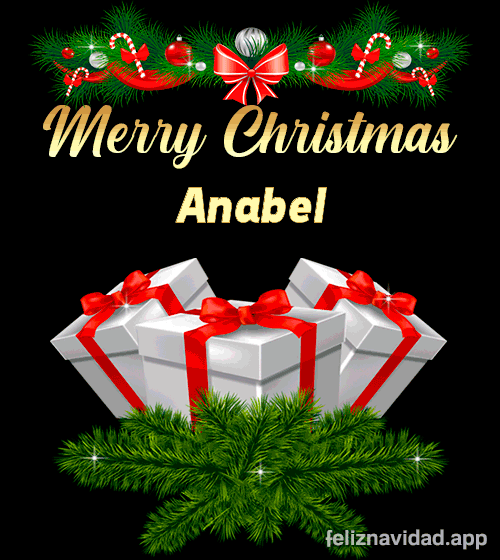 GIF Merry Christmas Anabel