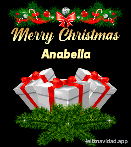 GIF Merry Christmas Anabella