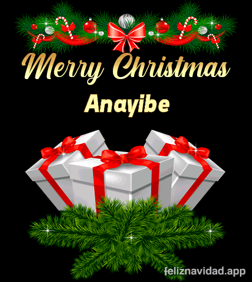 GIF Merry Christmas Anayibe