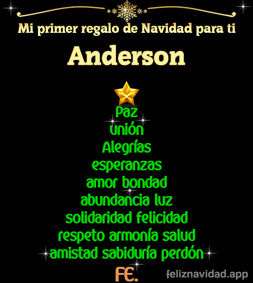 GIF Mi primer regalo de navidad para ti Anderson