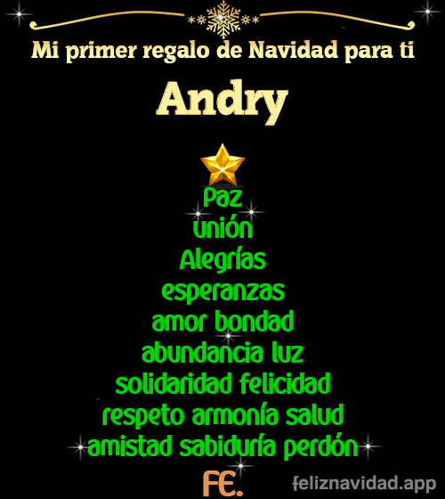 GIF Mi primer regalo de navidad para ti Andry