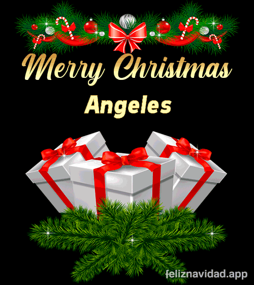 GIF Merry Christmas Angeles