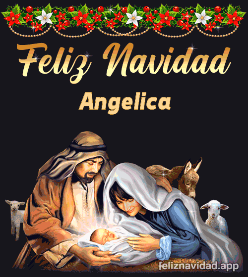 GIF Feliz Navidad Angelica