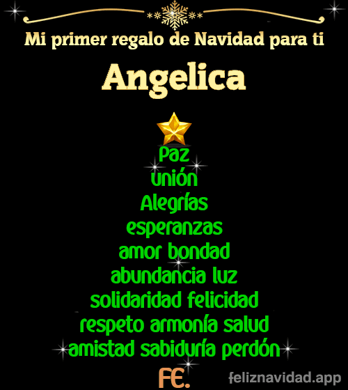 GIF Mi primer regalo de navidad para ti Angelica