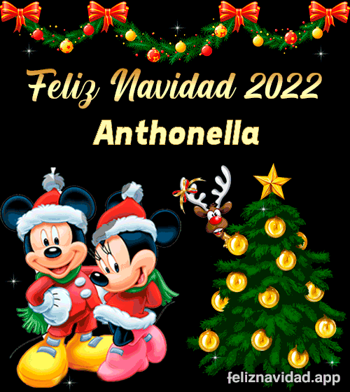 GIF Feliz Navidad 2022 Anthonella