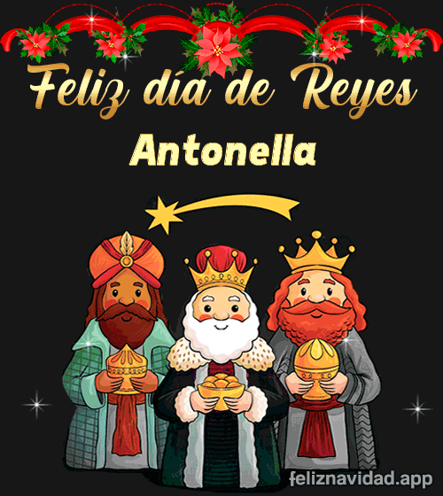 GIF Feliz día de Reyes Antonella