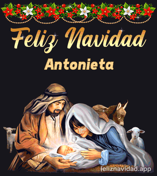 GIF Feliz Navidad Antonieta
