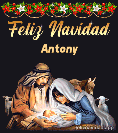 GIF Feliz Navidad Antony