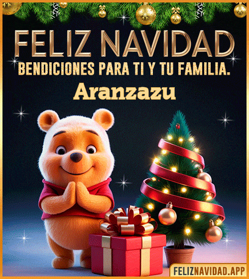 GIF Feliz Navidad, bendiciones para ti y tu familia Aranzazu