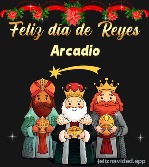 GIF Feliz día de Reyes Arcadio