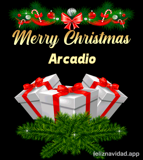 GIF Merry Christmas Arcadio