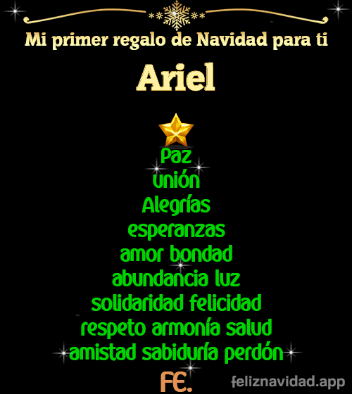 GIF Mi primer regalo de navidad para ti Ariel