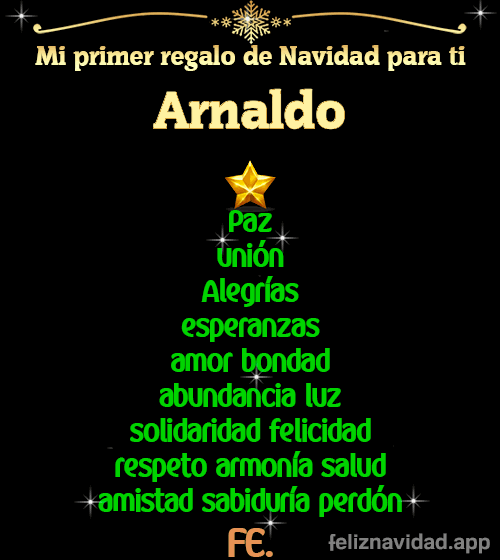 GIF Mi primer regalo de navidad para ti Arnaldo