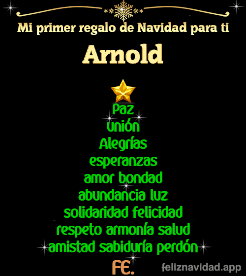 GIF Mi primer regalo de navidad para ti Arnold