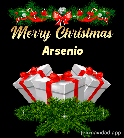 GIF Merry Christmas Arsenio