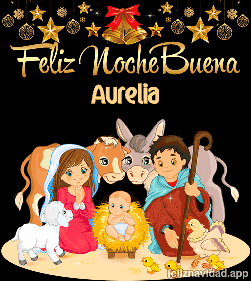 GIF Feliz Nochebuena Aurelia