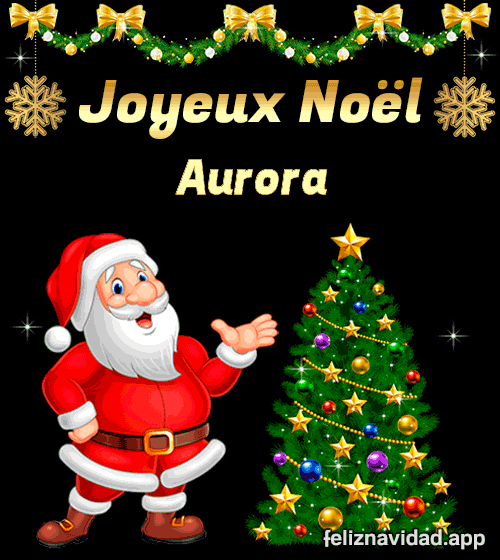 GIF Joyeux Noël Aurora