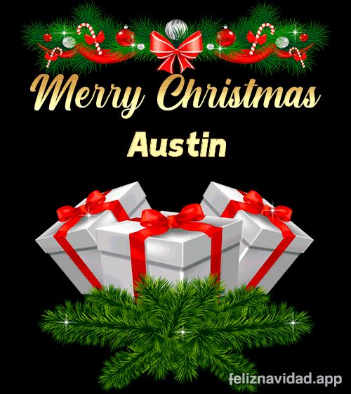 GIF Merry Christmas Austin