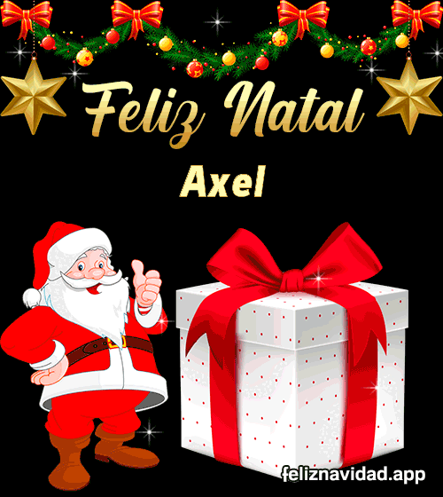 GIF Feliz Natal Axel