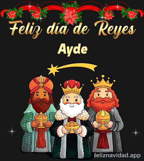GIF Feliz día de Reyes Ayde