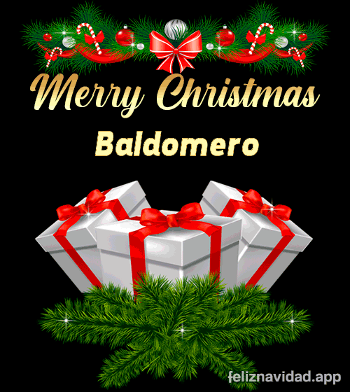 GIF Merry Christmas Baldomero