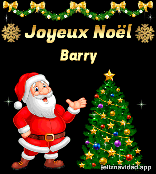 GIF Joyeux Noël Barry