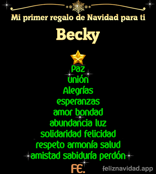 GIF Mi primer regalo de navidad para ti Becky
