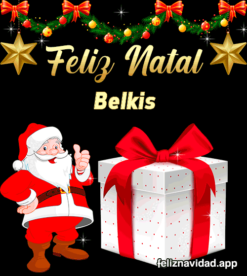GIF Feliz Natal Belkis
