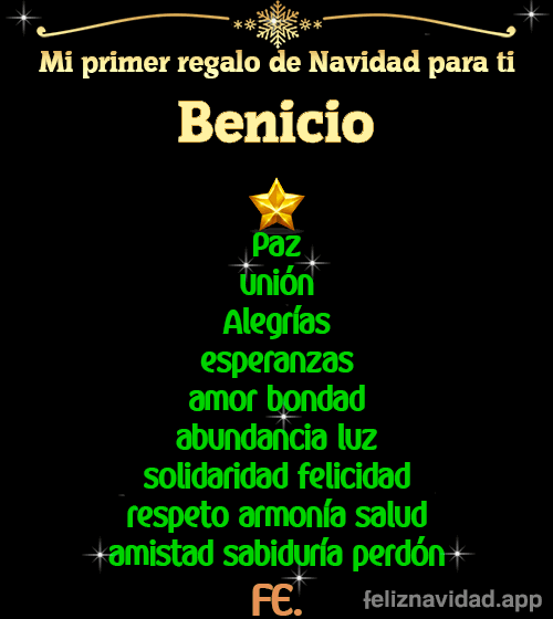 GIF Mi primer regalo de navidad para ti Benicio