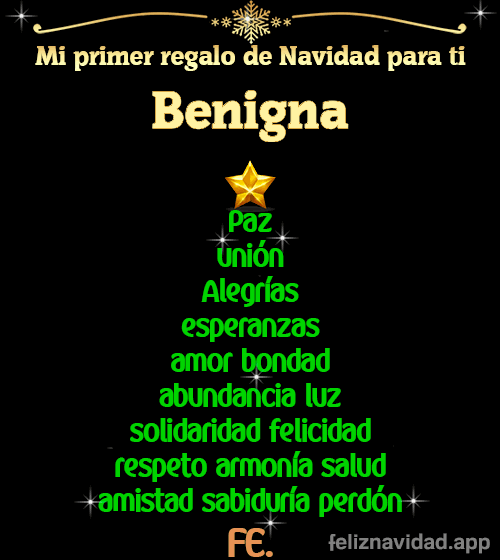 GIF Mi primer regalo de navidad para ti Benigna