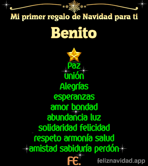 GIF Mi primer regalo de navidad para ti Benito