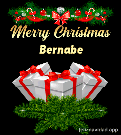 GIF Merry Christmas Bernabe