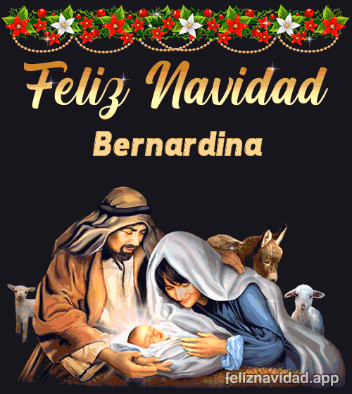 GIF Feliz Navidad Bernardina