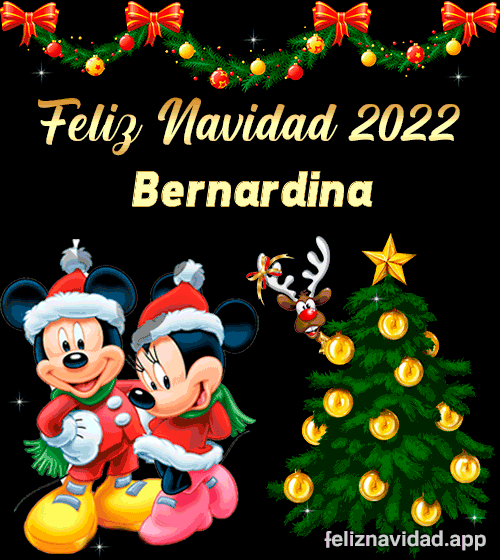 GIF Feliz Navidad 2022 Bernardina