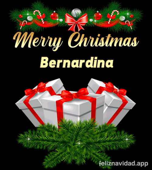 GIF Merry Christmas Bernardina