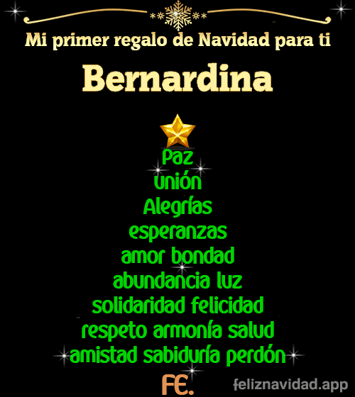 GIF Mi primer regalo de navidad para ti Bernardina