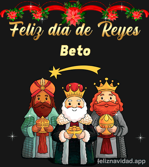 GIF Feliz día de Reyes Beto