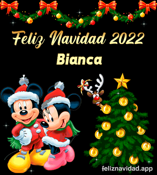 GIF Feliz Navidad 2022 Bianca