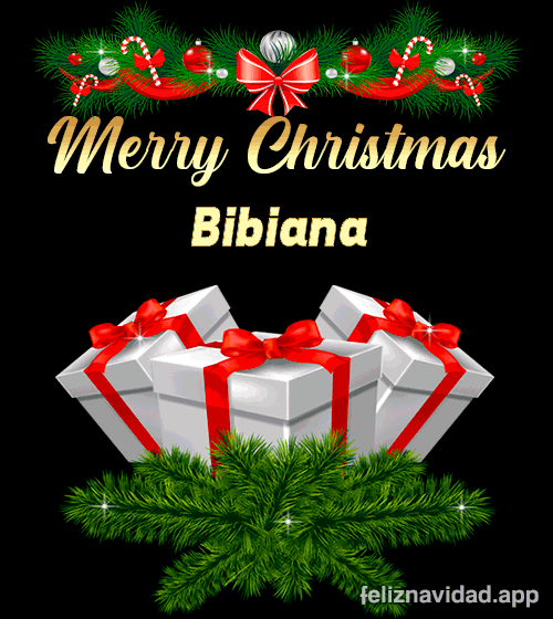 GIF Merry Christmas Bibiana