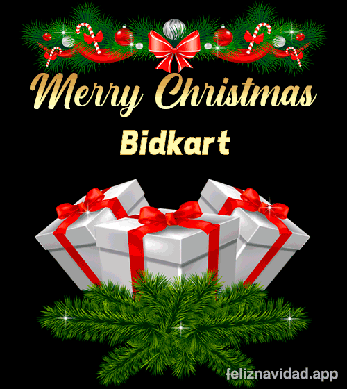 GIF Merry Christmas Bidkart